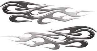 Black To White Fade Tribal Flame Decals Motorcycle Truck Car Atv Etc 3 Quot H X 12 Quot W Flame Decals Tribal Pink Tribal