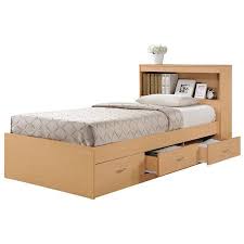 Use the filters to shop by bed size. Hodedah Twin Size Captain Bed With 3 Drawers And Headboard In White Wood Walmart Canada