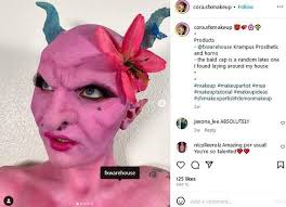 Buy Krampus Demon Goblin Troll Leprechaun Cosplay Foam Latex Prosthetic  Face With Optional Horns and Ears Online in India