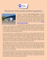 Northern chicagoland based online medical supply and durable equipment store. The Secret Of Successful Medical Equipment By Alison Amelia Issuu