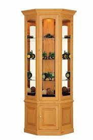 Shop curio cabinets and china cabinets at homemakers.com. Deluxe Traditional Small Corner Curio Cabinet From Dutchcrafters