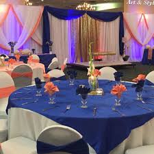 Royal blue swirls were added. Rustic Wedding Decorations Wedding Centrepieces Rustic Vases Wedding Isle Decorations Rustic Decor Diy Ideas In 2021 Blue Themed Wedding Blue Wedding Decorations Navy Blue Wedding Decorations