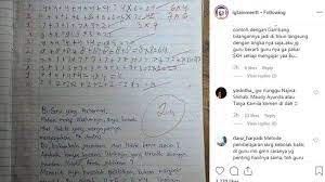 Viral Soal Perkalian Matematika Sd Kakak Protes Adiknya Dapat Nilai 20 Padahal Jawaban Benar Semua Tribun Sumsel