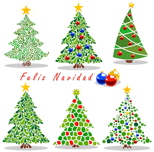 Dibujo de puntillismo de arbol bonito y facil : Arbolitos De Navidad Cartoon Imagenes De Arbol De Navidad Arbol De Navidad Dibujos De Navidad Faciles