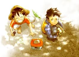 O Chibi Luffy And Law It Would Be Pretty Cute If They Did Meet At That Age Alternate Ages