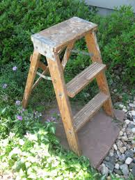 Best step ladder for indoor you can use a step ladder to water a plant on a high shelf, vertical wall, or plant wall as well as for a wide range of diy home repairs from installing a wooden. Vintage Wooden Step Ladder Step Stool Folding Ladder Plant Stand Rustic Shabby Primitive Distressed Wood Ladder Farmhouse Decor Wooden Step Ladder Wooden Steps Step Ladder