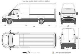 Iveco Daily Van 35c11 35c13 35c15 L3h3 Van Motorhome Daily Drawing