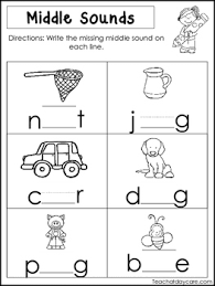 10 Middle Sounds Worksheets Preschool And Kindergarten Literacy Worksheets Middle Sounds Worksheet Literacy Worksheets Kindergarten Literacy Worksheets