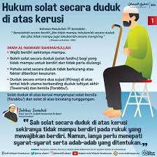 Kuliah fiqh tatacara solat duduk atas kerusi ustazah asma harun. Nas Mmn Hukum Solat Secara Duduk Di Atas Kerusi Facebook