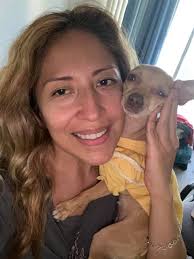 My baby girl Canela at her friendsgiving daycare party ❤️