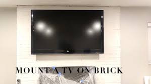 Mount A Tv Onto Brick Fireplace Youtube