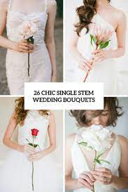 Order online now, or call 07011992888, 07010006665 or 07010006664 to order. 26 Chic Single Stem Wedding Bouquets Weddingomania