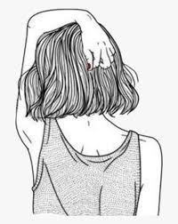 Curly hair tumblr hair styles curly hair styles tumblr hair. Png Tumblr Sticker Blcknwhite Blackandwhite Girl Chica Girl With Short Hair Drawing Transparent Png Kindpng