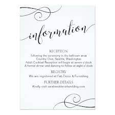 Swirl Typography Wedding Information Card Script Zazzle Com Typography Invitation Typography Wedding Invitations Wedding Typography