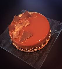 Chocolat Carambar Desserts Mirror Glaze Cake French Pastries