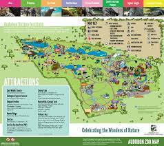 Illustrated Image Of Map Of Audubon Zoo Zoo Map Audubon Zoo Map