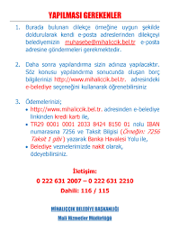 Dairenizce takip edilen ve kesinleşmiş bulunan tüm borçlunun kimlik bilgileri⁶. 7256 Sayili Kanun Geregince Belediyemize Ait Borclari Bulunan Mukellefler Icin Yapilandirma Islemleri Baslamistir Mihaliccik Belediye Baskanligi