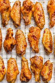 Crispy Baked Chicken Wings Crunchy Wings With A Fraction Of The Calories Because They Chicken Wing Recipes Baked Baked Chicken Wings Oven Baked Chicken Wings