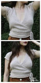 Oversized scoop sweater knitting pattern difficulty level: Knit Ballerina Wrap Top Free Knitting Pattern Knitting Pattern