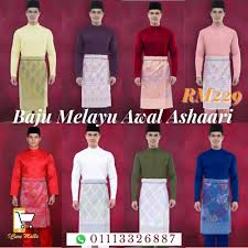 Nantikan keluar baju melayu moden by anas tidak lama lagi. Baju Melayu Awal Ashaari Paloma Slim Fit 1 Set