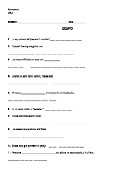 You could not forlorn going taking into this leveled workbook offers practice for heritage learners of spanish and includes activities. Avancemos 1 Unidad 5 Leccion 2 Vocabulary Practice Worksheet Tpt