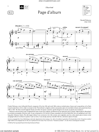 Singing, alone and with others, a varied repertoire of music. Debussy Page D Album Grade 6 List B2 From The Abrsm Piano Syllabus 2021 And 2022 Sheet Music For Piano Solo