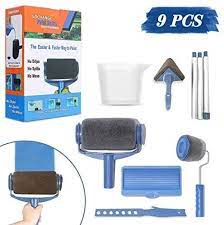 Amazon Com Kit De Pinceles De Impresion De Pared Gochange Para Rodillo De Pintura Azul Home Improvement In 2021 Paint Runner Paint Roller Roller Brush