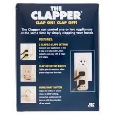 The Clapper Wireless Sound Activated On Off Switch With Clap Detection As Seen On Tv Walmart Com Walmart Com