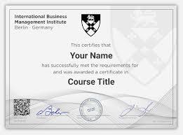Online Business Management Courses Certificates Ibmi