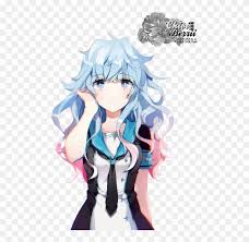 Ask for a source if you want and. Anime Render Anime Girl With Blue And Pink Hair Free Transparent Png Clipart Images Download