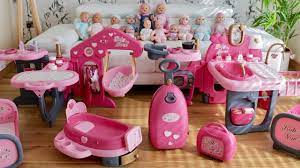 Baby Dolls Huge Nursery Center Baby Born Baby Annabel Care Routine Pretend Play And Nursery Rhymes Youtube