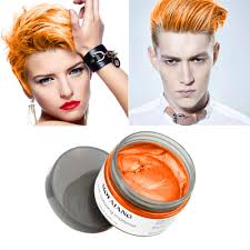 #hair #cosmetology #bleach #colored hair #temporary hair dye #hair dye #help #pink #pink hair. Amazon Com Orange Temporary Hair Wax Color For Natural Hair Dye For Halloween Cosplay And Date 4 23 Oz Beauty