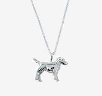 Sterling Silver 3D Dog Necklace