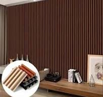 Modern Great Wall Grille Panel Small Grid Decorative Wall Panel TV  Background Solid Wood Plastic WPC Waterproof Geometric