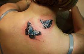 45 Incredible 3d Butterfly Tattoos Cuded 3d Butterfly Tattoo Neck Tattoo Tattoo Designs For Women