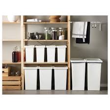 Filur Bin With Lid White 11 Gallon Ikea In 2020 Ikea Kitchen Bin Recycling Bins Kitchen