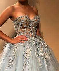Silhouette Boning Flowers Prom Dresses Ball Dresses Dresses