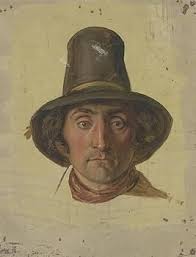 Jakob Becker 28x36 Extra Large Gallery Wrapped Canvas Museum Art Print  Titled: Farmer with a High Hat