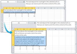 How do you adjust the height of a cell in excel? Tip Autofit Row Height On Merged Cells Too Asap Utilities Blog