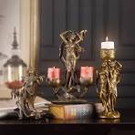 Amazon.com: Candelabro de ángel vintage de resina, adornos ...
