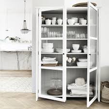 Glass Display Cabinet Storage Cabinets Furniture Home The White Company Uk Kitchen Display Cabinet Glass Cabinets Display Vintage Kitchen Cabinets