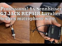 Do you want to use your headphones as a microphone? Professional Fix Sennheiser G3 Jack Repair Lavalier Broken Microphone Wire Youtube