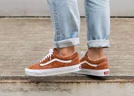 The style #48, as it was initially billed, made its first appearance in the quaint shoe store of van doren brothers james and paul in. For A Timeless Skate Inspired Look Add The Old Skool Brown Pig Suede Skate Shoes From Vans To Your Footwear Coll Vans Shoes Women Suede Skate Shoes Vans Suede