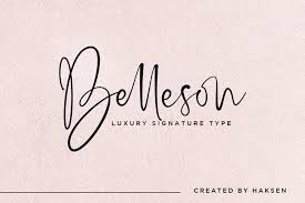 Fontello allows easy scripting, to implement different convenient features Belleson Luxury Script Type 126383 Script Font Bundles