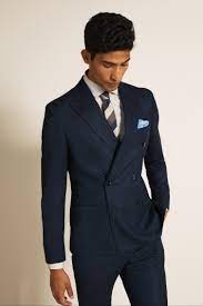 Find mens double breasted suits at macy's. Moss London Slim Fit Blue Twisted Double Breasted Suit