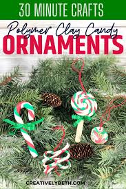 My kids loved filling our metal cookie cutters with these simple, easy to find mints and were amazed at the results we got. Easy Polymer Clay Candy Ornaments For Christmas Creatively Beth