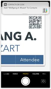 Use Iphone Ios 11 To Scan Qr Codes Contacts From Name Tags Name Badges Ios 11 Used Iphone