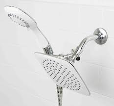 Maybe you would like to learn more about one of these? Sunbeam Contemporary Dual Shower Massager With 5 Different Shower Pattern Rainfall Head Set For Luxurious Spa Like Experience Chrome Buy Online In Bahamas At Bahamas Desertcart Com Productid 40641487