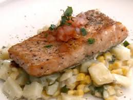 Maybe you would like to learn more about one of these? San Diego Style Blue Corn Salmon Tacos With Orange Habanero Hot Sauce Recipe Bobby Flay Food Network
