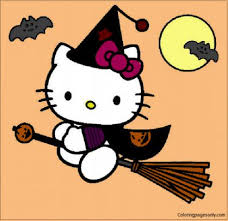 You can use our amazing online tool to color and edit the following hello kitty halloween coloring pages to print. Hello Kitty Go To Play Halloween Coloring Pages Cartoons Coloring Pages Free Printable Coloring Pages Online